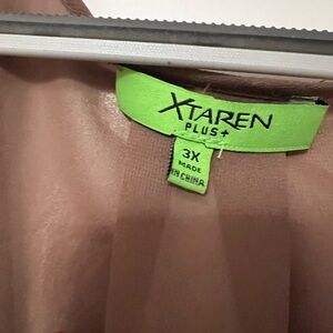 Xtaren Plus 3X Tan Dress